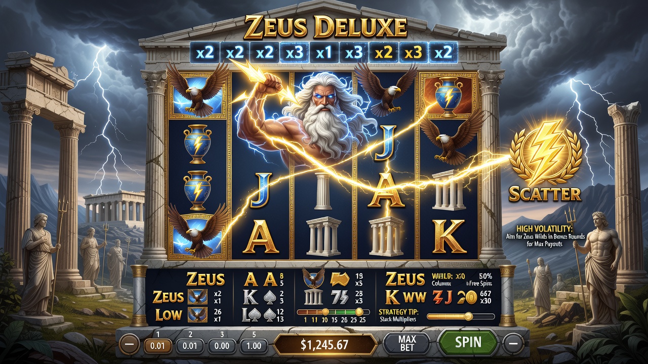 Zeus Deluxe Gameplay Guide: How to Play, Master of Olympus Tips, Tutorial, and Strategy Guide