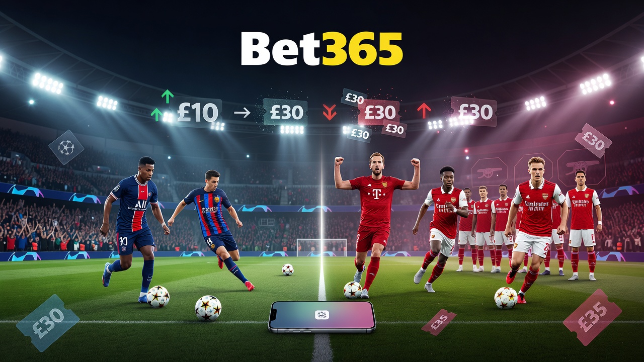 Bet365 Sign-Up Offer Ties Free Bets to Champions League Week