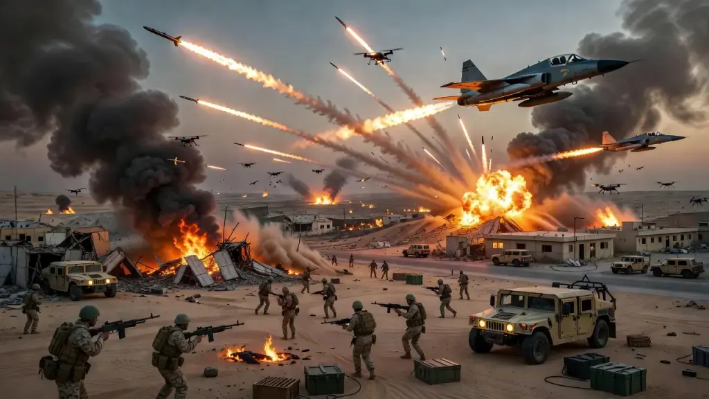 CBS Footage Reveals Scale of Iranian Strikes on Kuwait Base