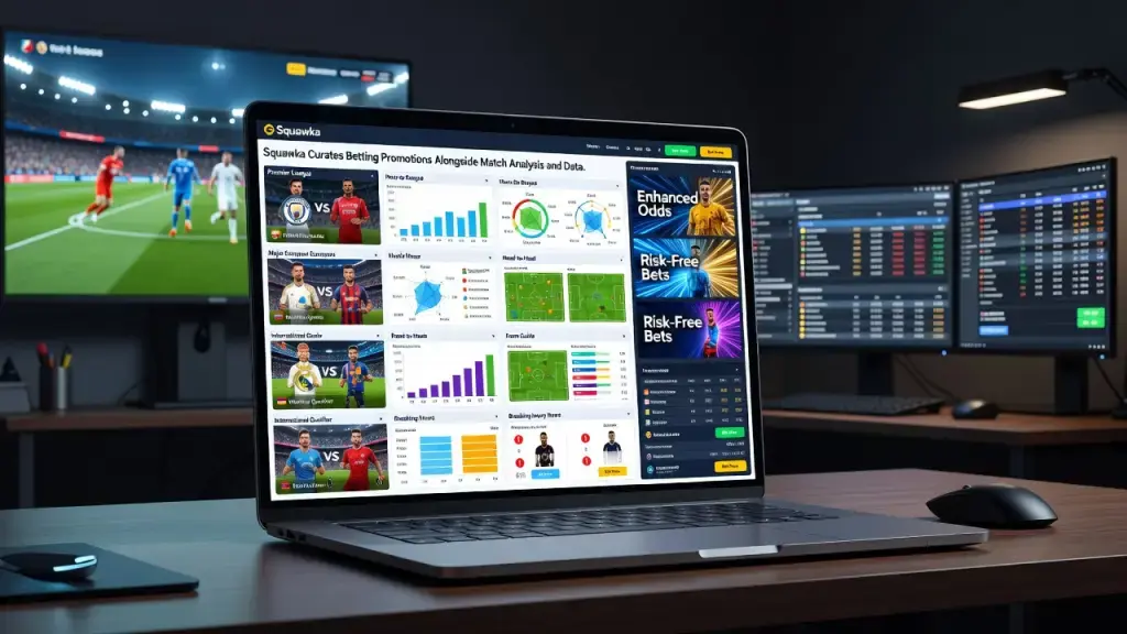 Squawka Curates Betting Promotions Alongside Match Analysis and Data